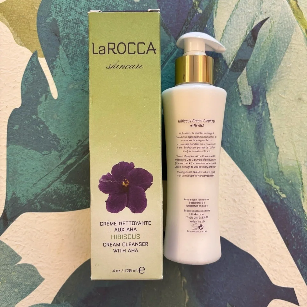 LA ROCCA Hibiscus Cream Cleanser AHA Vegan Paraben-Free Cruelty-Free Skincare